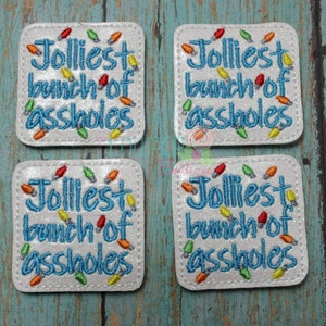 Jolliest Bunch Felties, Christmas Embellishments, Set of 4