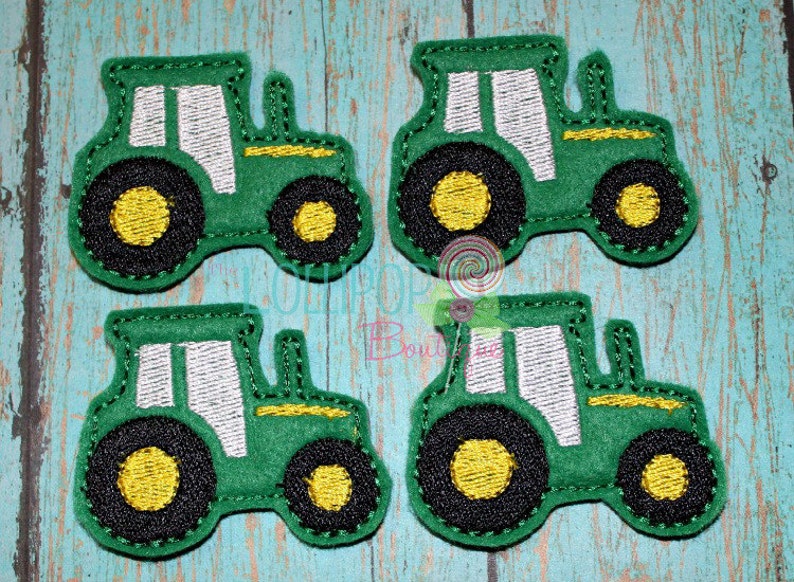 Tractor Felties Felties Felt Appliques Tractor Felt Etsy