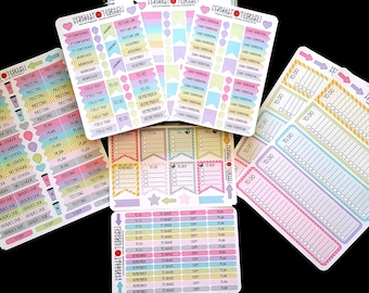 Teacher Appreciation Gift, 334 Stickers, School Stickers for Teachers, Bundle, Kiss Cut, Calendar Stickers