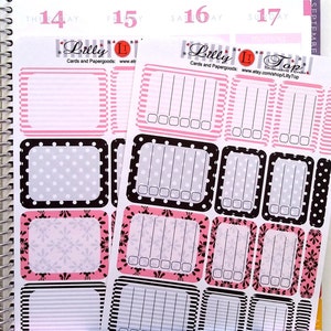 Planner Stickers, Full; Half and Header/Note Sticker, Fits all common Planners, Kiss Cut, Organizing Stickers