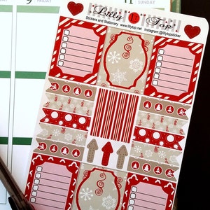 Christmas Stickers, For ECLP and others, Calender Stickers, Planning, Journaling