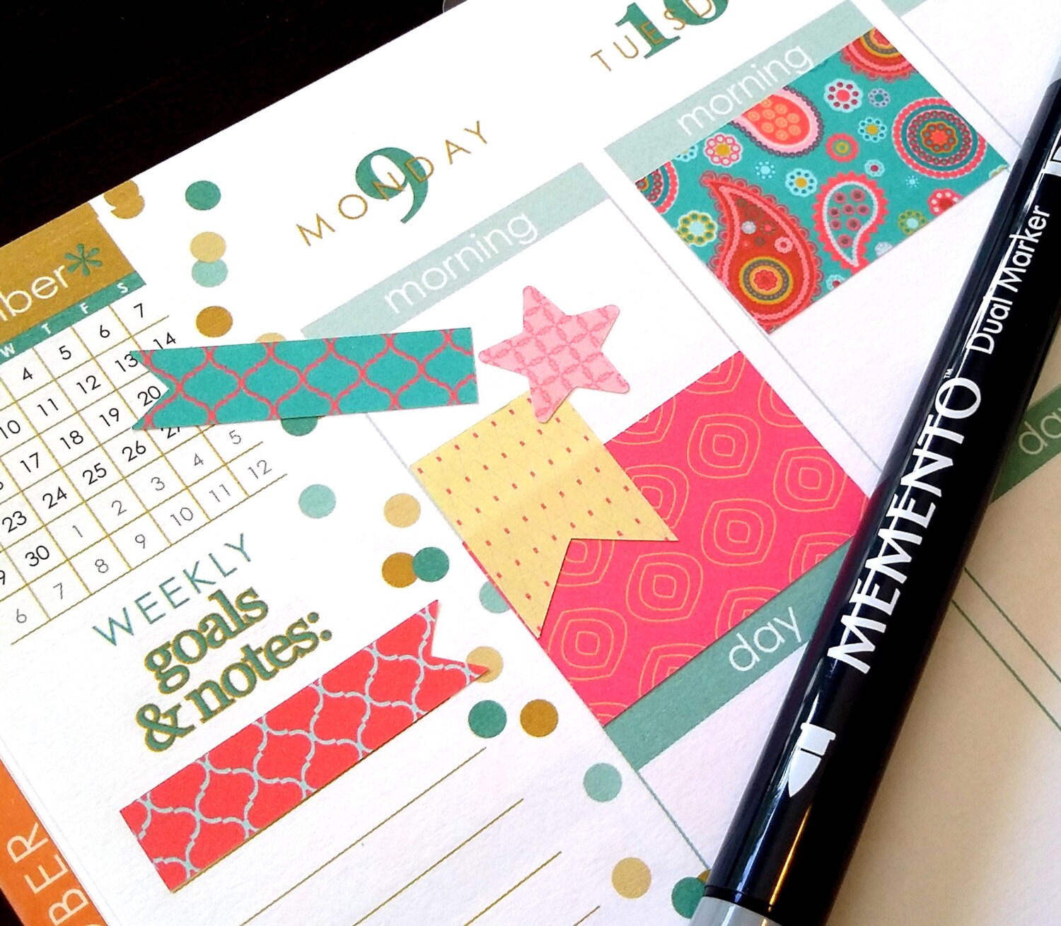 Organizing Stickers, Paisley, Fits all common Planners, Kiss Cut, Org…