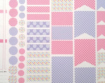 64, Planner Stickers, Calender Stickers, Customizable, Fits all common Planners, Kiss Cut, Organizing Stickers