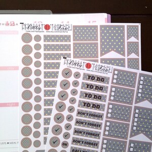 128, Planner Stickers, Calendar Stickers, Fits all common Planners, Kiss Cut, Organizing Stickers
