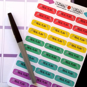Meal Planner Stickers, Fits all planners, Kiss Cut, Planner Stickers, Calendar Stickers, Journaling