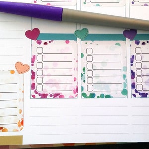 Planner Stickers, Full; Half and Header, Fits all common Planners, Kiss Cut, Organizing Stickers