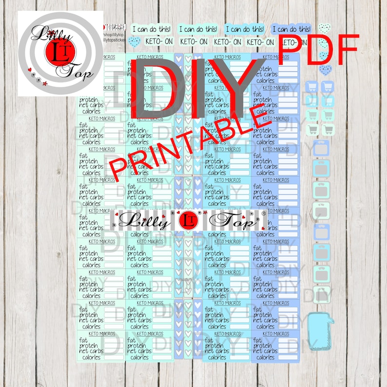 3 Keto-macro-tracker Printable DIY PDF File Different - Etsy