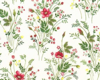 Westfalenstoffe Florenz Flowers 010502131 Digital print, 0.5 m cotton woven fabric