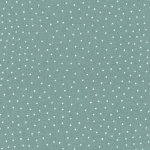 18.90 EUR/meter Westfalenstoffe reed green small white dots Capri cotton woven fabric