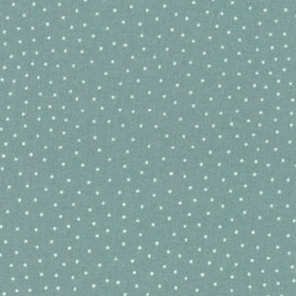 18.90 EUR/meter Westfalenstoffe reed green small white dots Capri cotton woven fabric