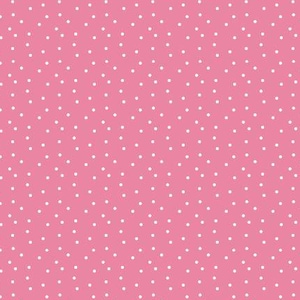 Könnte beinhalten: Rosa Stoff mit weißen Punkten. Der Stoff wird mit einem Maßband gezeigt, das die Länge des Stoffes angibt.