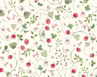 acufactum fabric Strawberry Field by Sophia Drescher, woven cotton