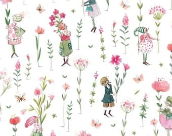 23.90 EUR/meter acufactum fabric Blossom Happiness by Silke Leffler, woven cotton