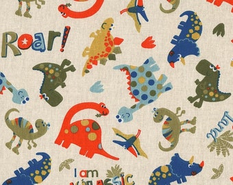 10,50 EUR/m Lars, Baumwolle Webware, Dinos, Beige Swafing