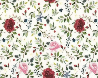 Westfalenstoffe Florenz Flowers 010502130 Digital print, 0.5 m cotton woven fabric