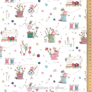 23,80 EUR/mètre tissu acufactum jeu de fils de Silke Leffler, coton tissé image 1