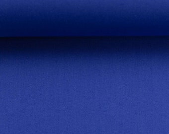 6,90 EUR/mètre coton uni bleu roi, chiné 254 de Swafing, tissu tissé