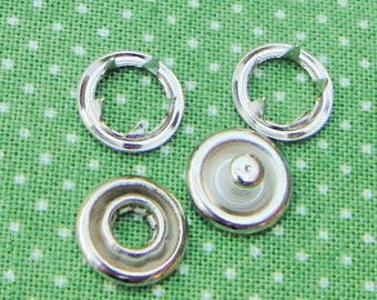 0.17 EUR/piece, 25 press studs silver refill set