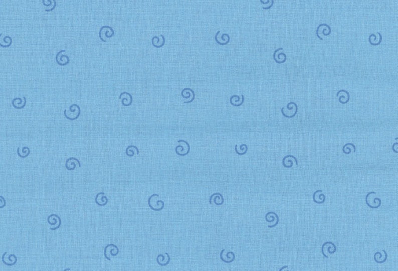 18.90 EUR/Meter Westfalenstoffe light blue curls 0.5 m young line woven cotton image 1