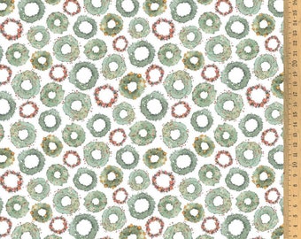 23.90 EUR/meter acufactum fabric Sophia Drescher Fine wreaths, woven cotton. Children's fabric Christmas