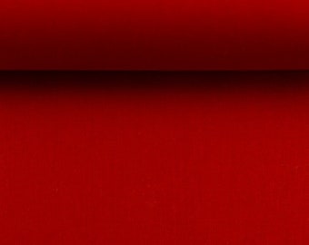 6.90 EUR/meter Heide 638, cotton woven fabric, plain, red from Swafing 0.5 m