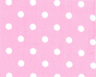 18.90 EUR/meter Westfalen fabrics pink, white dots 0.5 m Capri weave cotton