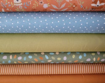 Fabric pack 7 x 25 cm x 47 cm Westfalenstoffe, acufactum for small sewing projects, doll clothes, appliqués, pennant banner fabric, patchwork