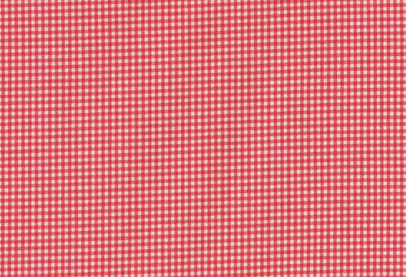 21.90 EUR/Meter Westphalia fabric Vichy check 2 mm, red-white country house woven cotton image 1