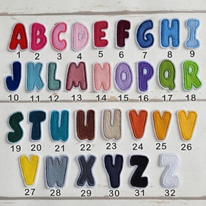 2 EUR/piece letter, patch, application, alphabet, patch, four sizes patch school bag