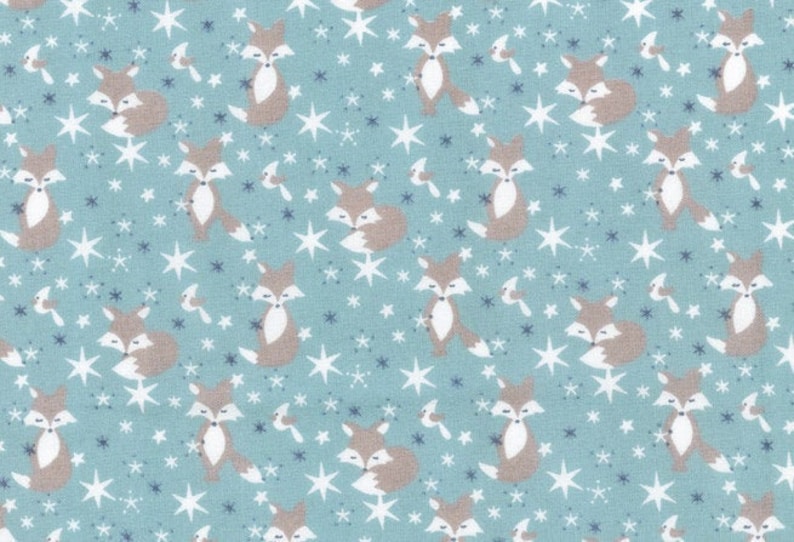 18.90 EUR/meter Westfalenstoffe Kitzbühel, foxes, children's motif, woven cotton image 1