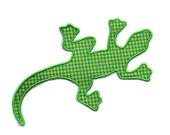 Gecko Echse Aufnäher, Applikation Schultüte Patch