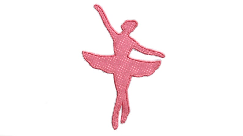 Ballerina, ballet dancer, patch, application, school bag patch image 1
