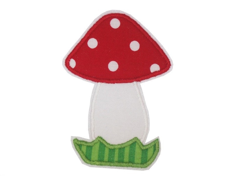 Fly agaric patch, application for children, sew-on patch image 1