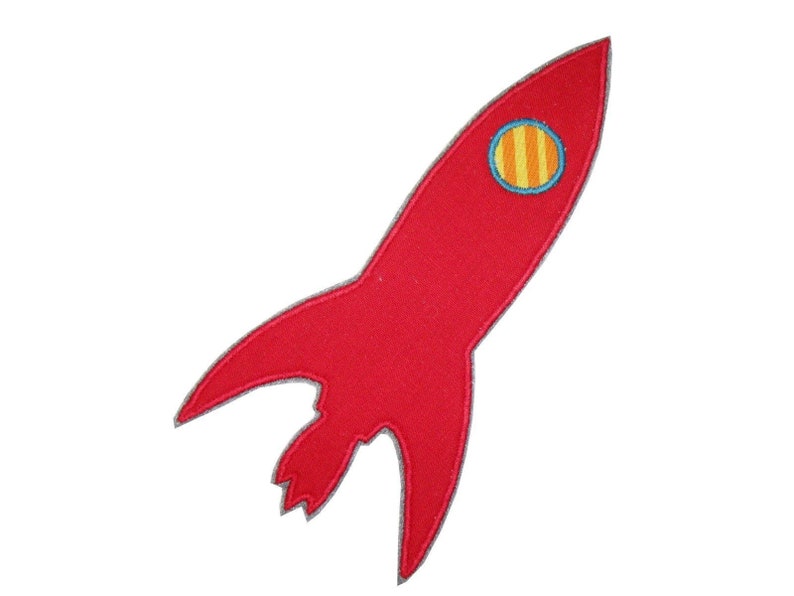 7,50 EUR/Stück, großer Aufnäher Rakete, Applikation für Kinder Schultüte Patch Bild 2