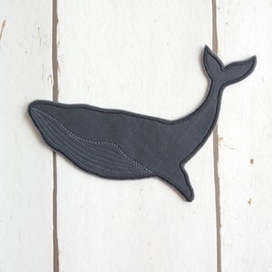 Whale applique, patch, patch school cone patch