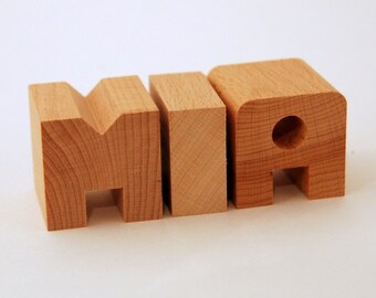 Lettere in legno MIA 3 Piece (personalizzabile)