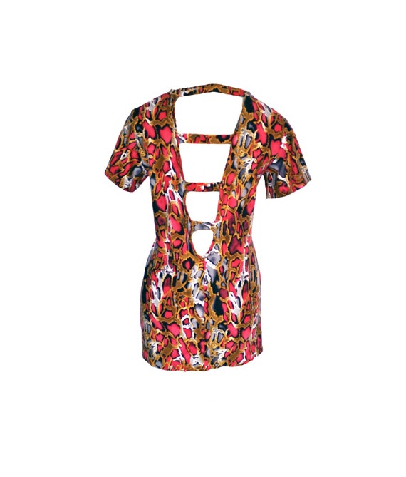 Snakeskin T-shirt Dress