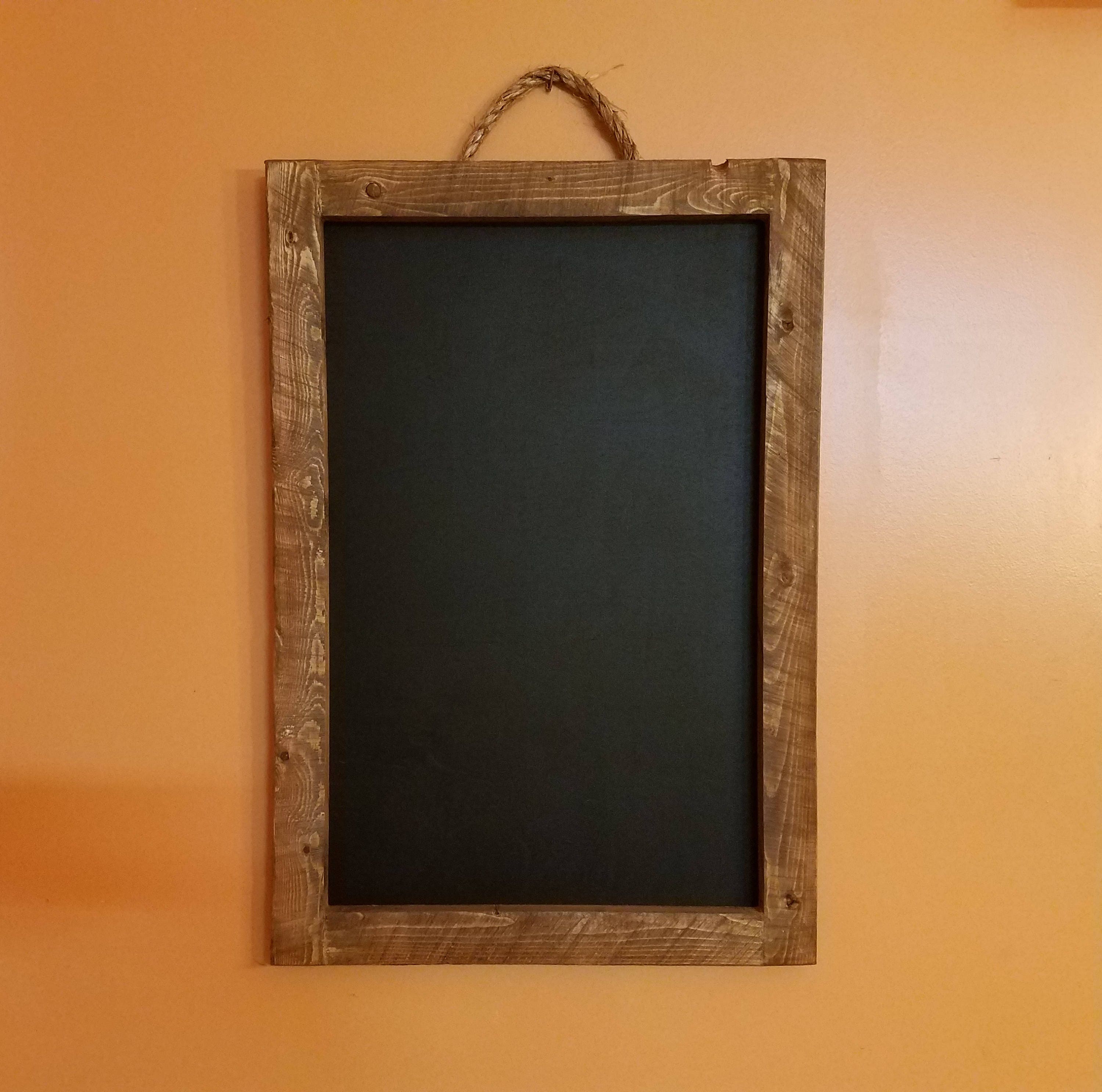 Rustic Home Decor chalkboard 16 x 24 Chalkboard frame Etsy