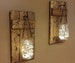 Home Decor, candle holders, Rustic  Decor, hanging jars With Lights, Farmhouse Decor, Rustic sconces , Set of Sconces 