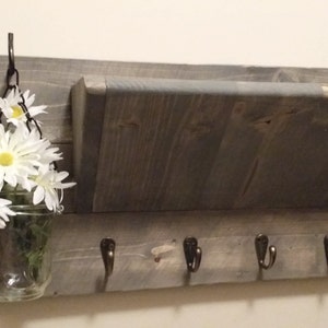 Key holder, Mail Holder, Rustic home Decor,  key rack, wall Decor, Farmhouse decor, Gift , farmhouse decor, kitchen decor, housewarming