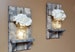 Rustic Home Decor, sconces, Valentine gift, Farmhouse Decor, Set of Sconces, Candle holders, Lighted  Jars, Gift, Set of 2, Rustic Decor 