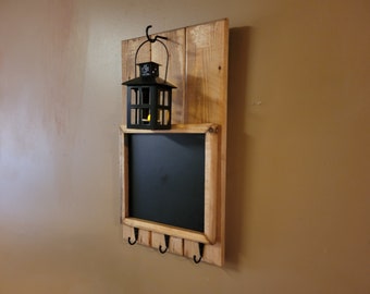 Rustic Home Decor, Key Rack, Chalkboard ,  Farmhouse Decor, House warming, Rustic decor, message board, Chalkboard key holder, Gift