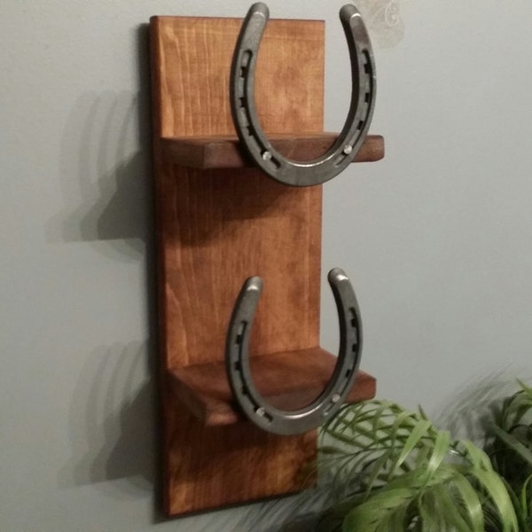 Horseshoe  shelf,  Bath Shelf, small shelf, Rustic Home Decor, country western decor, wood shelf, Horseshoe Decor, farmhouse decor