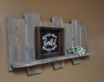 Rustic home decor, Pallet shelf, Farmhouse decor , country decor, wood shelf, Bath shelf, Large Shelf, Rustic Shelf, Cabin, Farmhouse shelf