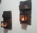 Rustic Home Decor, Farmhouse Decor,  Mini sconces, Mini Lanterns, Rustic Decor, Country Decor, 10 x 5 Lantern Holders 