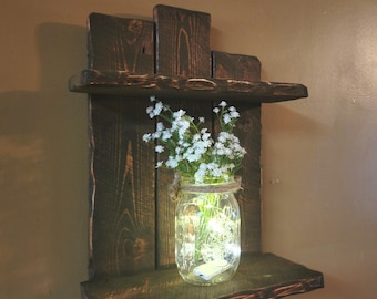 Rustic home decor, shelf, Pallet shelf,  Bathroom Shelf, kitchen shelf, farmhouse decor, Bath Decor, country decor, wood shelf, wall hanging