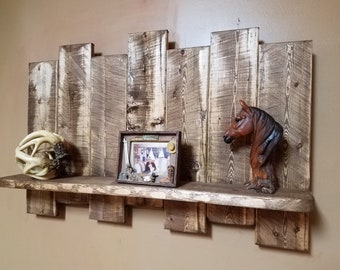 Wood Shelf, Living room Decor ,Farmhouse shelf, Display shelf, Pallet style shelf,  room decor,  Rustic Wood Decor,  gift for home