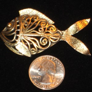 Vintage Napier Large Fish Brooch Pin