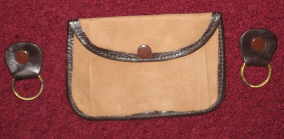 Vintage Made in India Brown Leather Purse or Clut… - image 5
