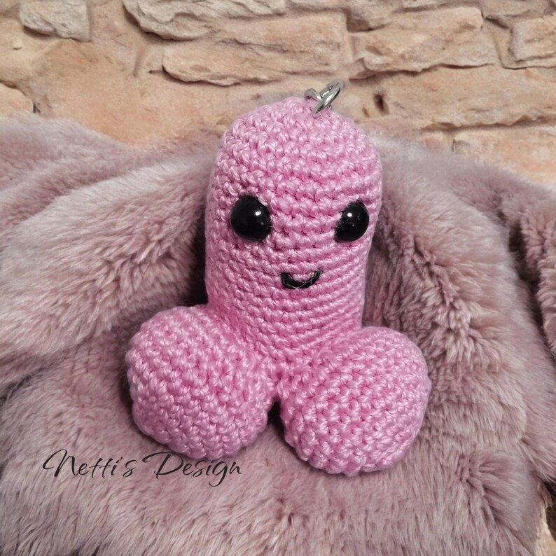 Phallic Keychains Crochet Pattern for Decorative Keychains | PDF Instructions for ...